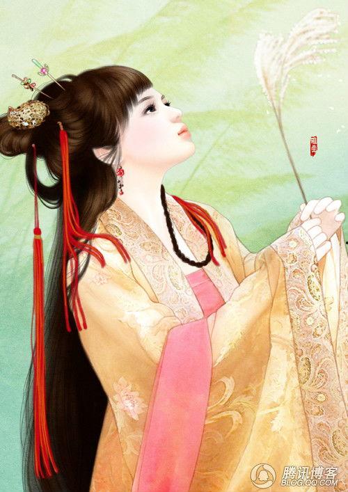 明星古装手绘图片