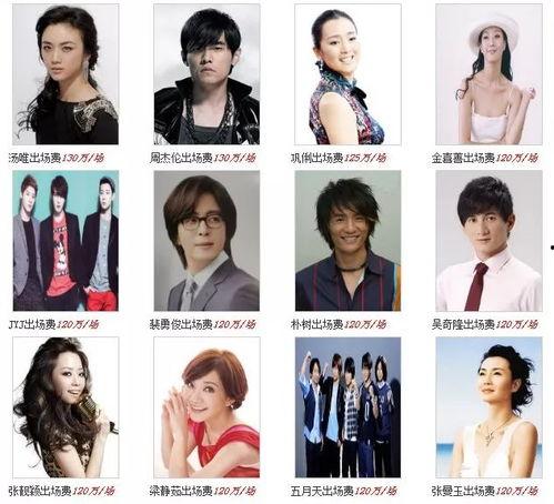 南京明星出场费